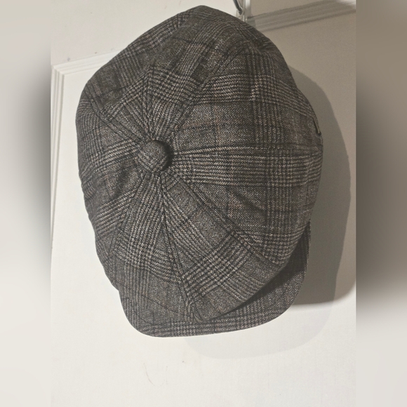 GENISEN Men's Classic 8 Panel Wool Blend Newsboy Snap Brim Collection Hat - Picture 4 of 5